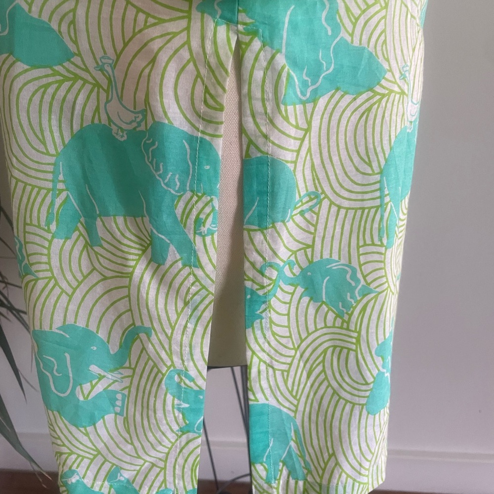 Gretchen Scott Aqua and White Patterned Tunic Dress - Picture 3 of 5